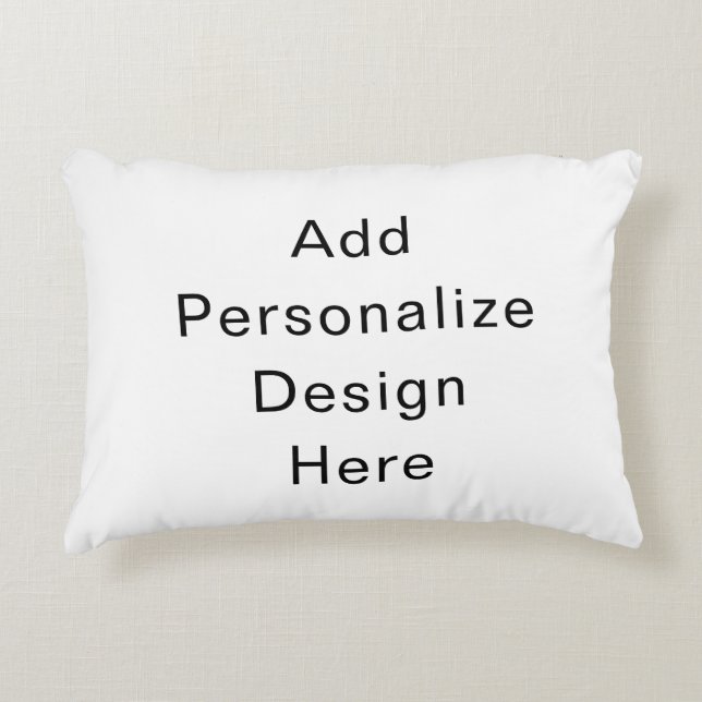 create your own personalize accent pillow (Front)
