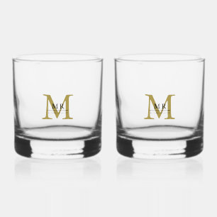 Create Your Own Personalize Add Monogram,Name Whiskey Glass