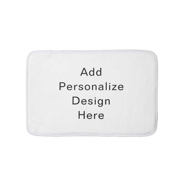 create your own personalize bath mat (Front)