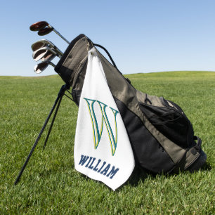Create Your Own Personalize Branded Monogram Golf Towel