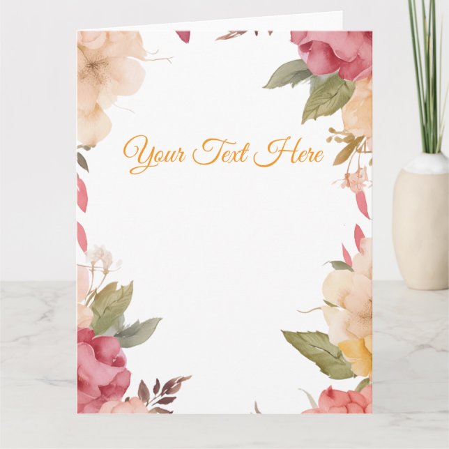 Create Your Own personalize Card (Front)