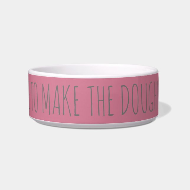 CREATE YOUR OWN PERSONALIZE DUSTY ROSE COLOR BOWL (Front)