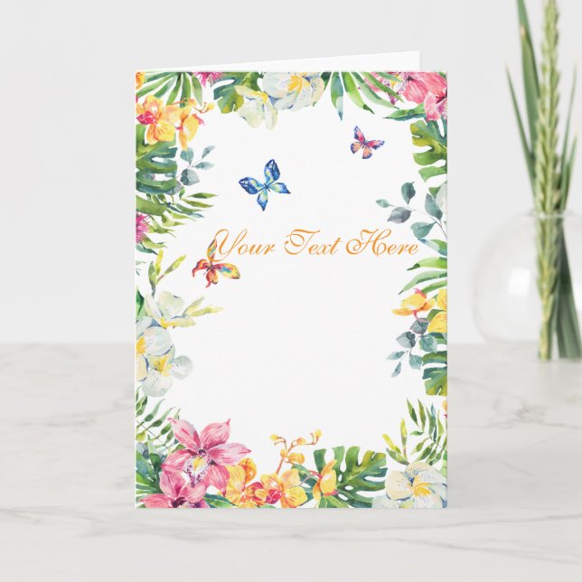 Create Your Own personalize Folded Greeting Card (Front)