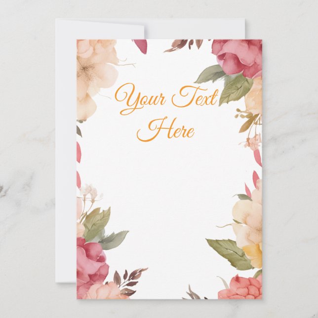 Create Your Own personalize Holiday Card (Front)