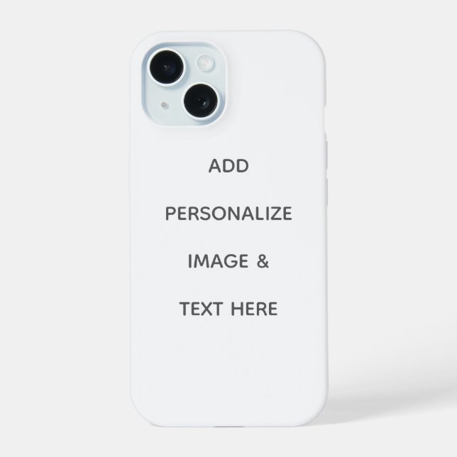 Create Your Own Personalize iPhone 15 Case (Back)