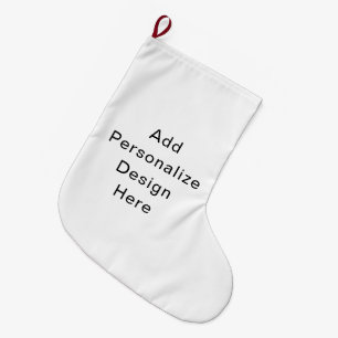 create your own personalize large christmas stocking