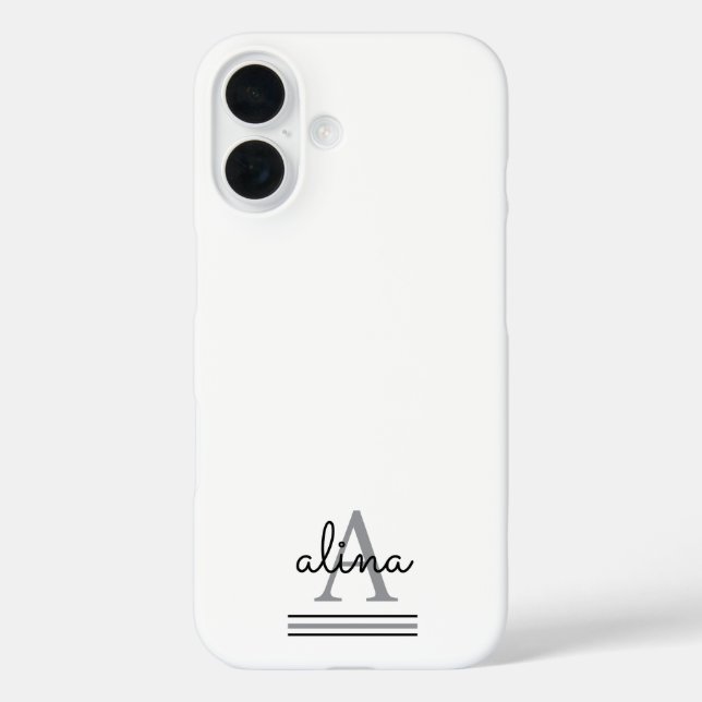 Create Your Own Personalize Monogram Case-Mate iPhone Case (Back)