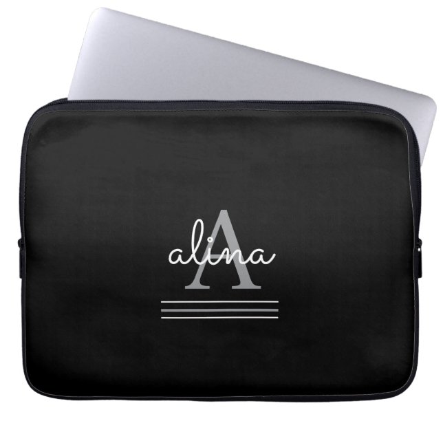 Create Your Own Personalize Monogram Laptop Sleeve (Front)