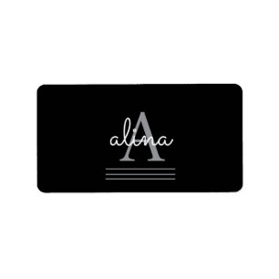 Create Your Own Personalize Monogram Return Addres Label