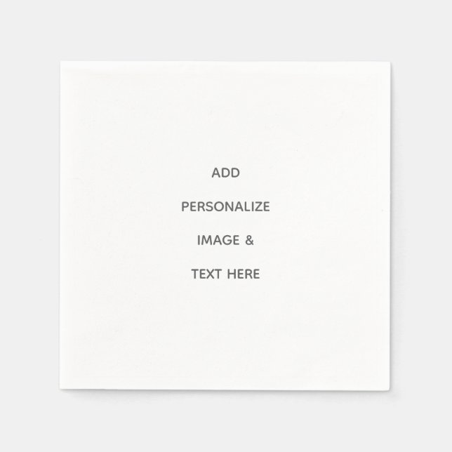 Create Your Own Personalize Napkin (Front)