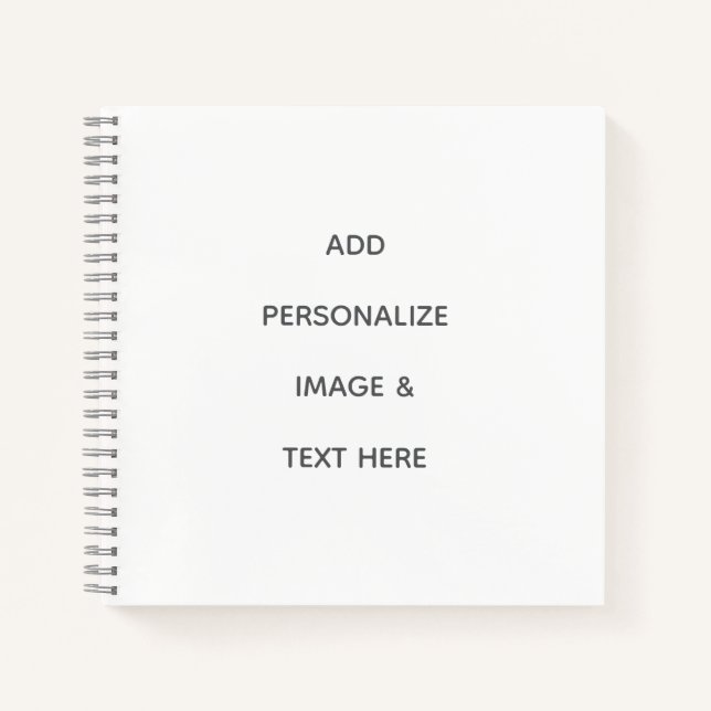 Create Your Own Personalize Notebook (Front)