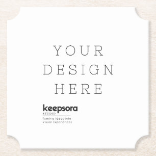 Create Your Own Personalize Paper Coaster
