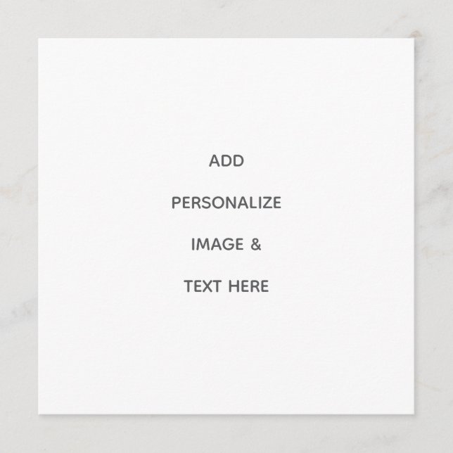 Create Your Own Personalize Program (Front)