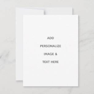 Create Your Own Personalize RSVP Card