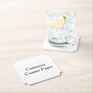 create your own personalize simple Ticket Paper Coaster