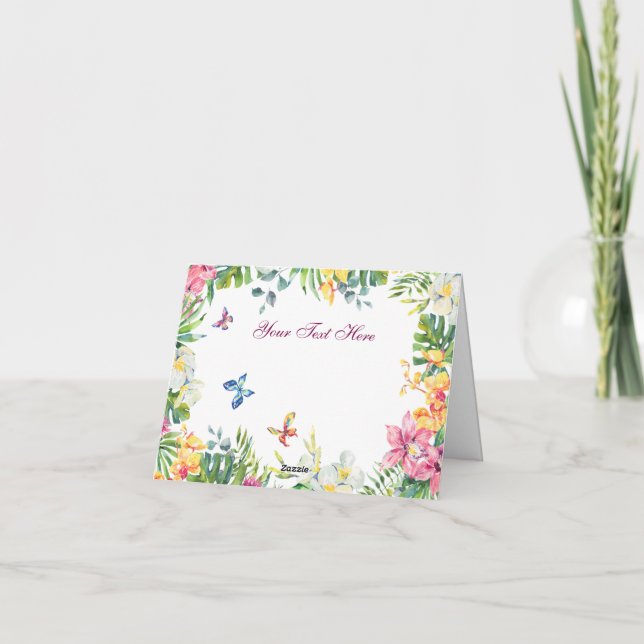 Create Your Own personalize Thank You Card (Back)