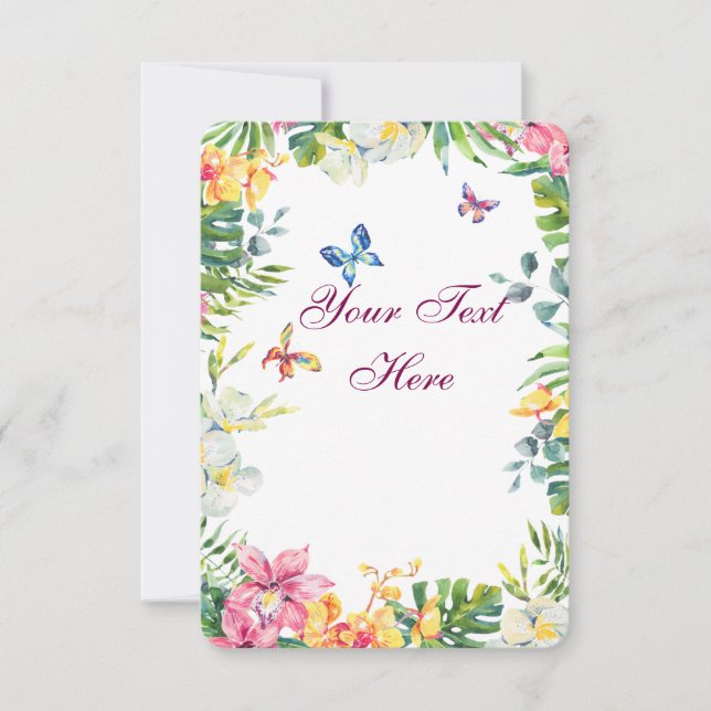 Create Your Own personalize Thank You Card (Front)