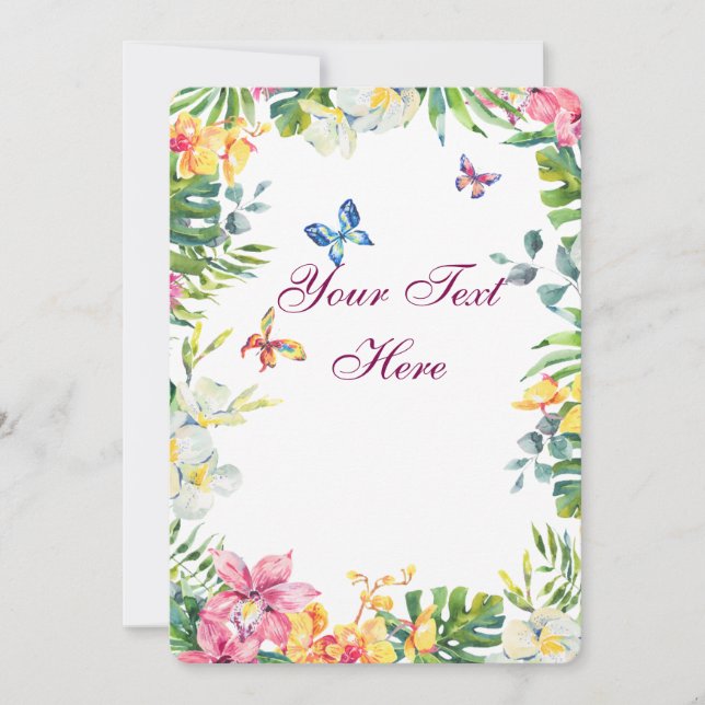 Create Your Own personalize Thank You Card (Front)