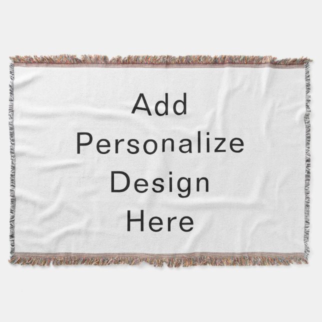 create your own personalize throw blanket (Front)