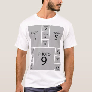 Create your own Personalized 12 PHOTO COLLAGE T-Shirt