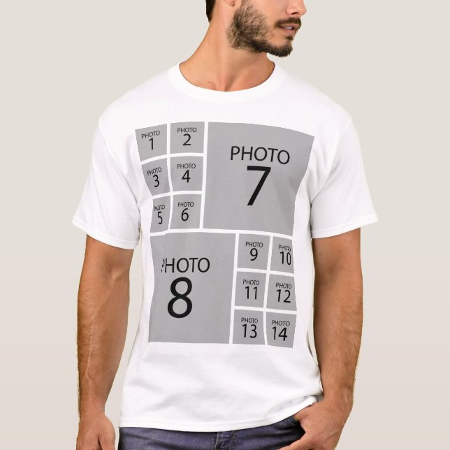 Create your own Personalized 14 PHOTO COLLAGE T-Shirt (Front)