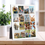 Create Your Own Personalized 16 Photo Collage Plaque<br><div class="desc">Create your own photo collage plaque featuring 16 of your favourite pictures.</div>
