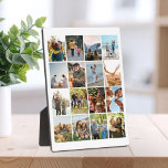 Create Your Own Personalized 16 Photo Collage Plaque<br><div class="desc">Create your own photo collage plaque featuring 16 of your favourite pictures.</div>