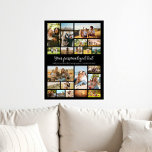 Create Your Own Personalized 22 Photo Collage Poster<br><div class="desc">Make your own poster featuring 22 of your cherished photo memories in a modern grid style photo collage. Simply add your pictures and text for custom photo wall art or personalized gift for family and friends.</div>