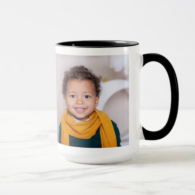 Create Your Own Personalized 2 Photos Mug (Right)