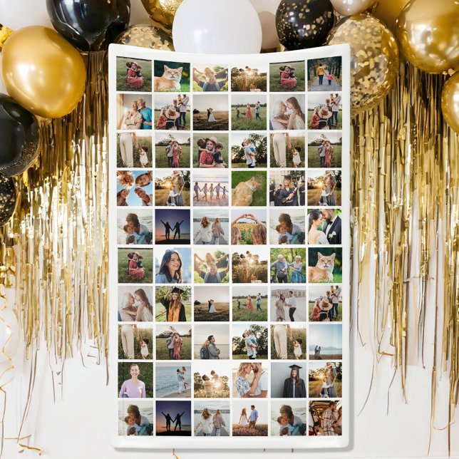 Create Your Own Personalized 60 Photo Collage Banner (Creator Uploaded)