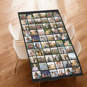 Create Your Own Personalized 60 Photo Collage Tablecloth