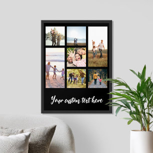 Create Your Own Personalized 7 Photo Collage Poster