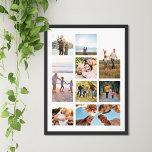 Create Your Own Personalized 9 Photo Collage Poster<br><div class="desc">Create your own personalized photo collage poster with 9 of your favourite pictures.</div>