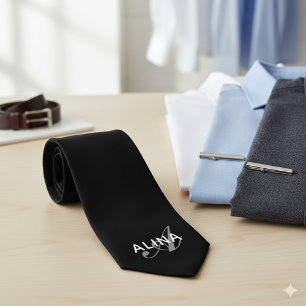 Create Your Own Personalized Back Name Monogram Tie
