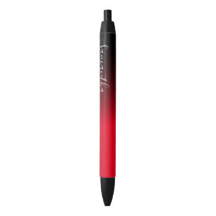 Create Your Own Personalized Black Ombre Black Ink Pen