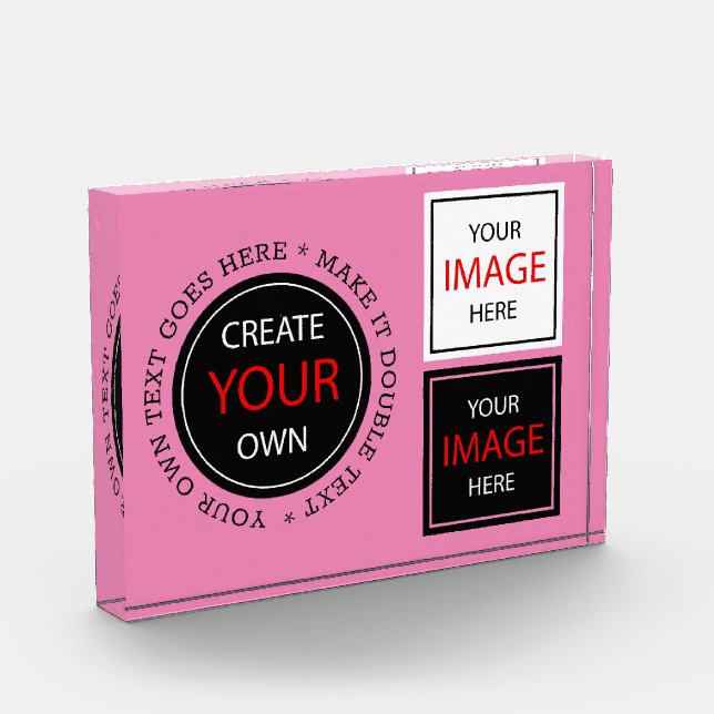 Create Your Own - Personalized, branded / Custom Photo Block (Left)