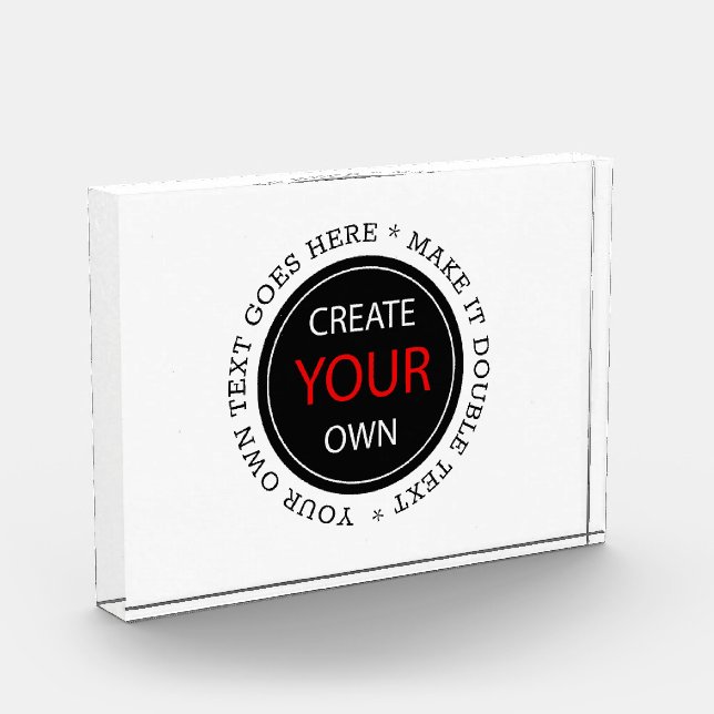 Create Your Own - Personalized, branded / Custom Photo Block (Left)