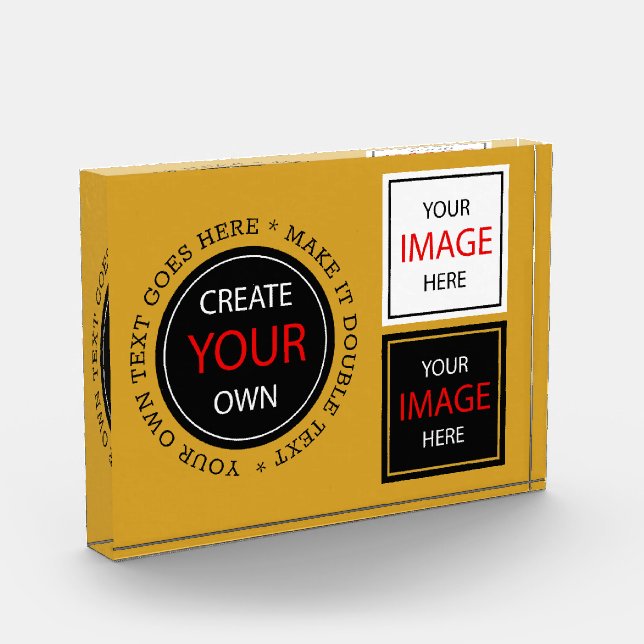 Create Your Own - Personalized, branded / Custom Photo Block (Left)