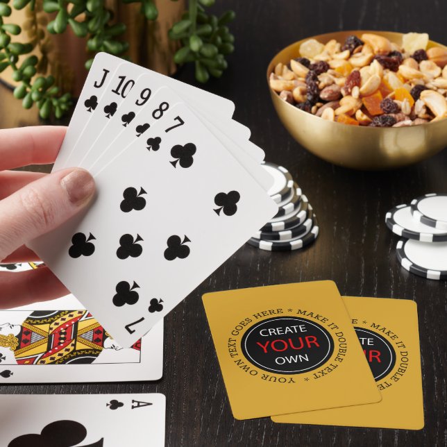 Create Your Own - Personalized, branded / Custom Playing Cards (In Situ)