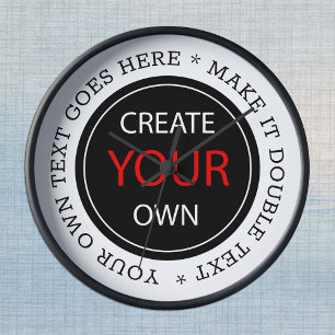 Create Your Own - Personalized, branded / Custom Round Clock