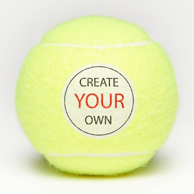 Create Your Own - Personalized, branded / Custom Tennis Balls (Front)