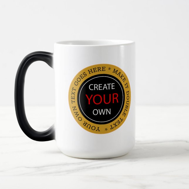 Create Your Own - Personalized, branded / Photo Magic Mug (Left)