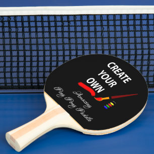Create Your Own - Personalized, branded / Photo Ping Pong Paddle