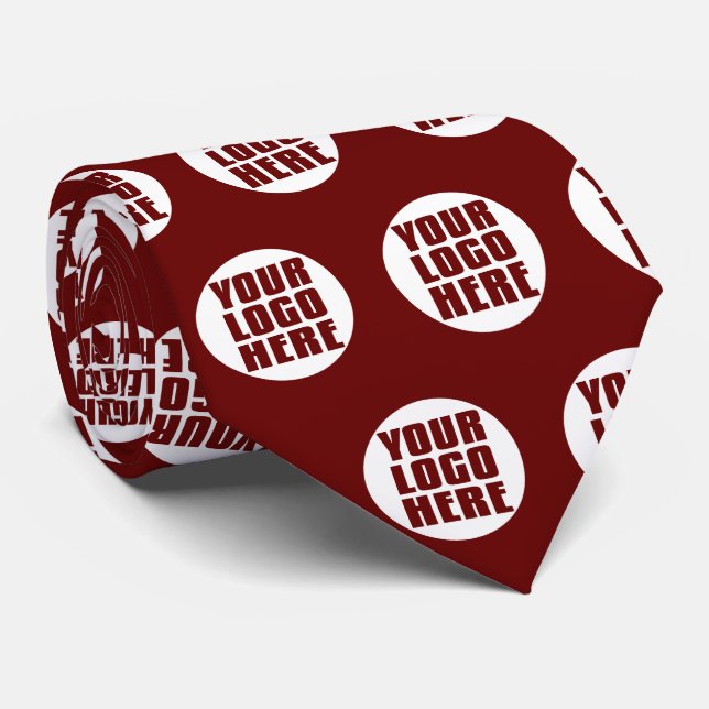 Create Your Own Personalized Business Logo Tie (Rolled)