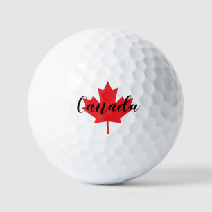 Create Your Own Personalized Canada Red Maple Leaf Golf Balls