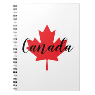 Create Your Own Personalized Canada Red Maple Leaf Notebook