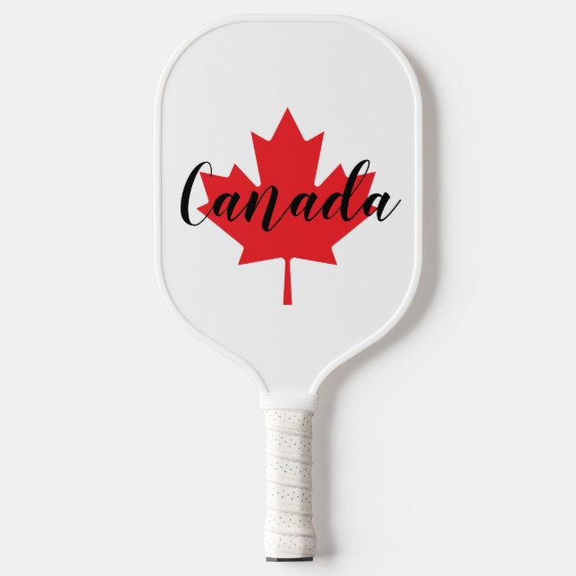 Create Your Own Personalized Canada Red Maple Leaf Pickleball Paddle (Front)