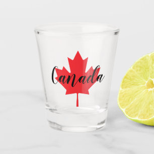Create Your Own Personalized Canada Red Maple Leaf Shot Glass