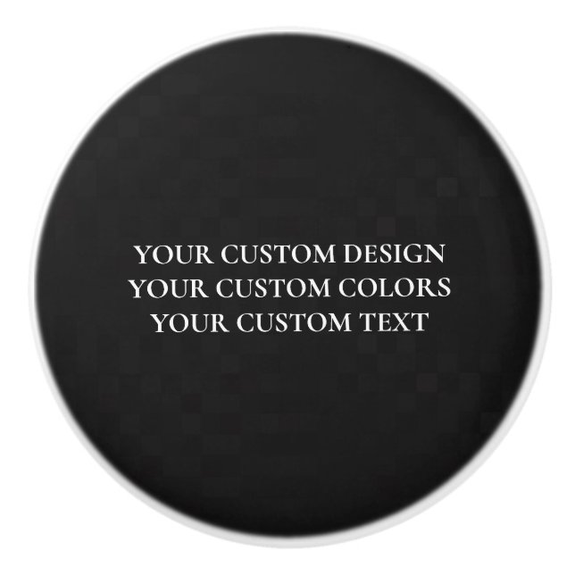 Create Your Own Personalized Ceramic Knob (Front)