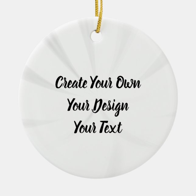 Create Your Own Personalized Ceramic Ornament (Front)
